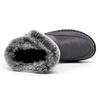 Women's Winter Boots Fur Lined Snow Boots Outdoor Slip-On Thick Warm Plush Lined Ankle Booties Waterproof High-Top Shoes Plus Size for Female