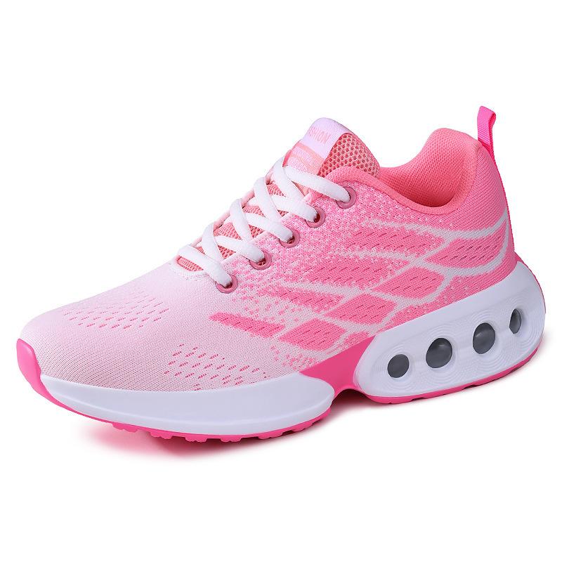 Shoes Women's Shoes Women's Sports Single Shoes New Soft-soled Comfortable Air Cushion Shoes Breathable Single Shoes Large Size Running Shoes