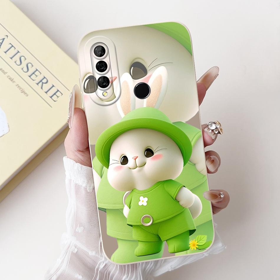 Для Huawei Y6p MED-LX9 MED-LX9N Новый Милый Мультяшный Чехол Кролик Кошка Для Huawei Y6P 2020 Защита Камеры Мягкие Силиконовые Чехлы для Телефона