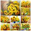 5D DIY Diamond Painting Flower Rhinestone Art Picture Full Diamond Embroidered Sunflower Mosaic Picture Kit Home Decoration