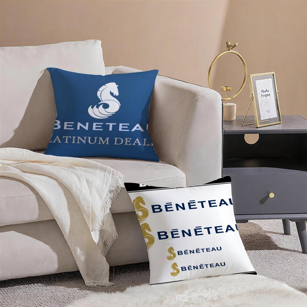 Luxury BBeneteau YYachts Cushion Cover Pillowcase Short Plush Invisible zipper Room Sofa Cushion Cover