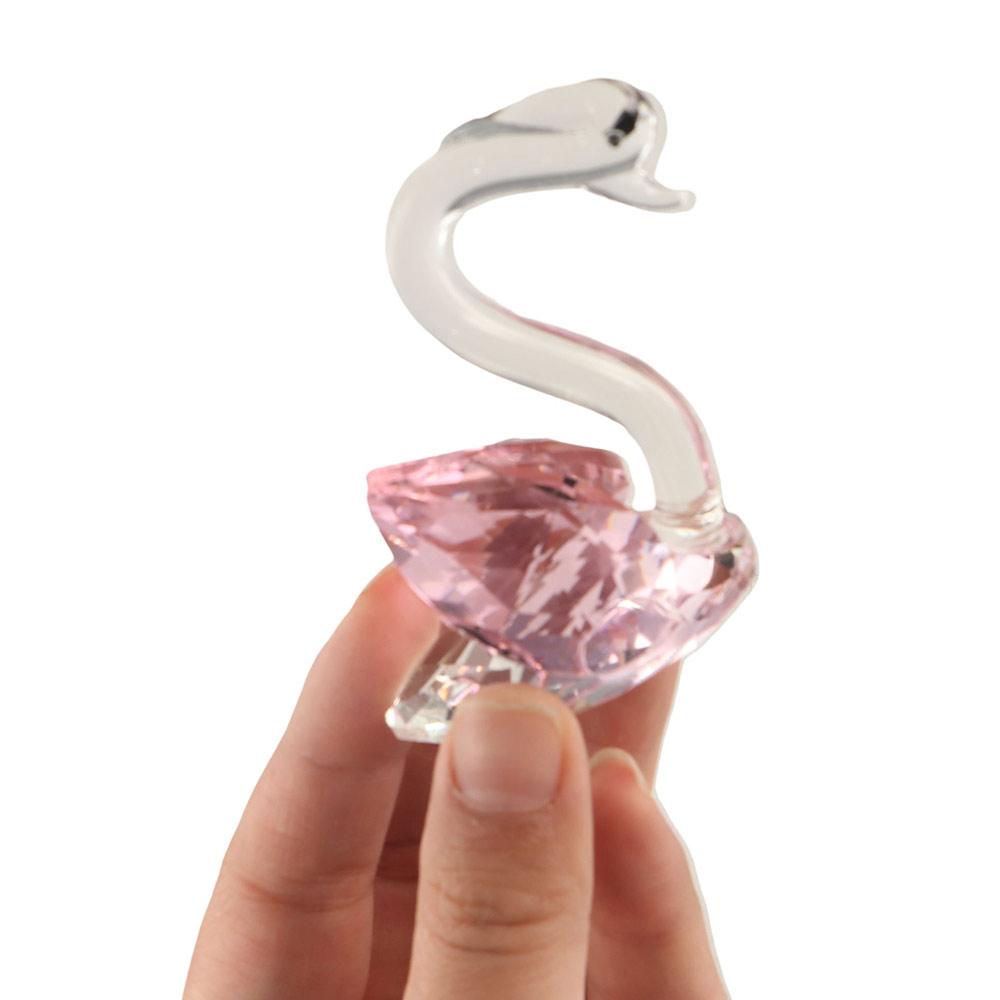 Креативный маленький лебедь, украшение, поделки, статуэтка лебедя, подарок на день рождения, хрустальный лебедь, гостиная