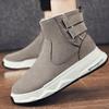 Мода 2024 Новые Ботинки Мужские Модные Рабочие Ботинки Мужские Теплые Меховые Ботинки Для Сноуборда Мужская Повседневная Обувь С Пряжкой Удобные Мужские Кроссовки Кроссовки Для Отдыха На Природе