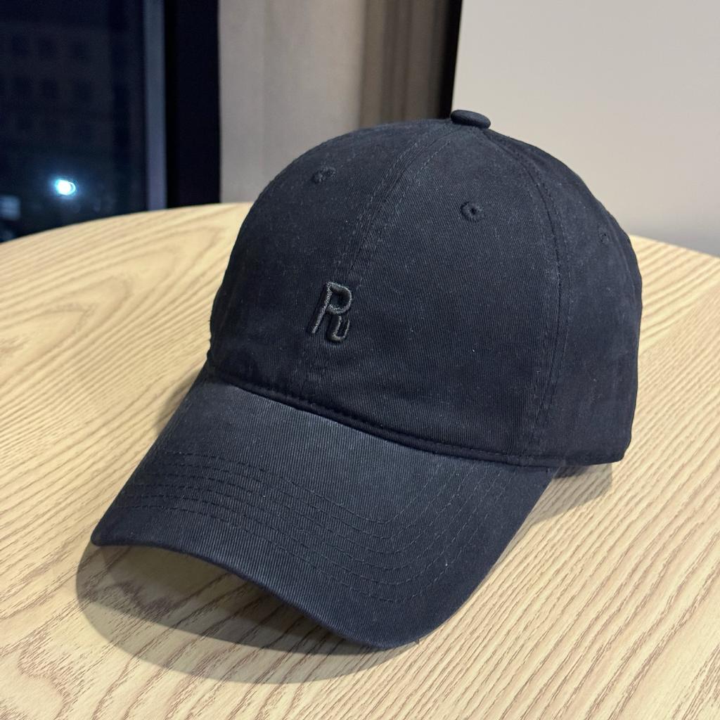 New R Simple Letter Print Soft Top Baseball Cap for Women, Breathable Spring/Summer Trendy Youthful Duckbill Cap for Men, Versatile Korean Style