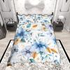 Homewish Chic Blossoms Duvet Cover Set, Botanical Flower Bedding Set, Girls Floral Bed Set, Room Decor