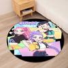 KPop Demon Hunters Printed Round Rug Carpet Chair Rug Area Rug Entryway Doormats,for Office Chair Living Room Bedroom Kitchen Room.