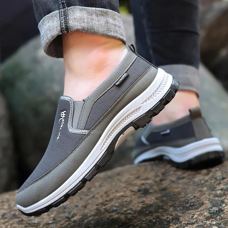 Brand Men Casual Shoes High Quality Breathable Men Walking Shoes Outdoor Comfortable Driving Shoes Fashion Non-Slip Men Sneakers