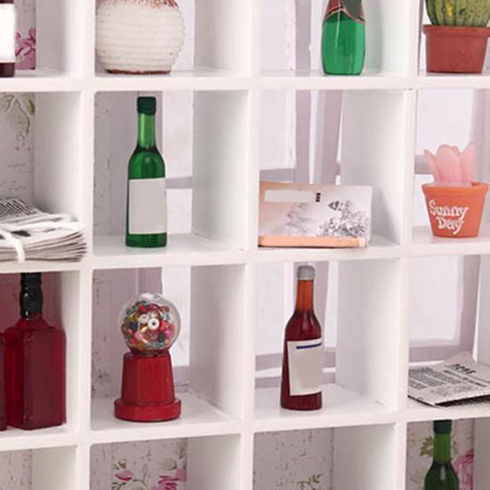 Очаровательный деревянный полезный компактный декор из 16 решеток для шкафа