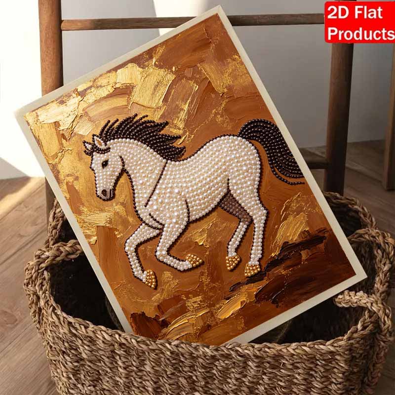 5D жемчужный набор «Величественная лошадь» DIY эмалевые украшения для домашнего декора стен Снятие стресса Ручная работа Подарок Без рамки