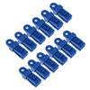 M METERXITY 12pcs Tarp Clip Tent Awning Clamp Fixed Sliding Snap Strong Locking Grip for Outdoor Camping Swimming Pool Blue