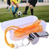 Тренерский свисток со шнурком Громкий Четкий Звук Однотонный На шею Высокий Децибел Футбольный Матч Нержавеющая Сталь Футбол Баскетбол
