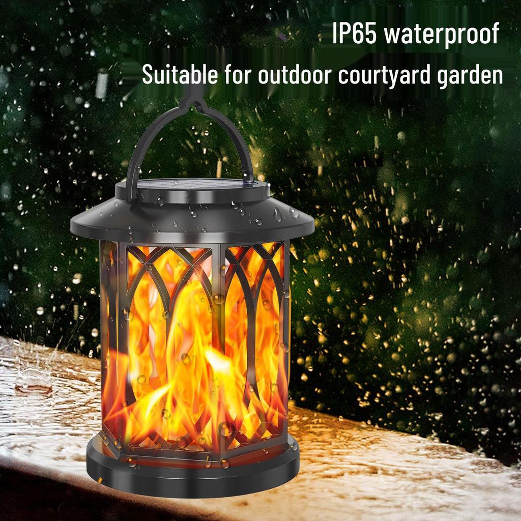High-Power Solar Flame Lantern for Outdoors – Versatile Street, Courtyard, and Landscape Lighting