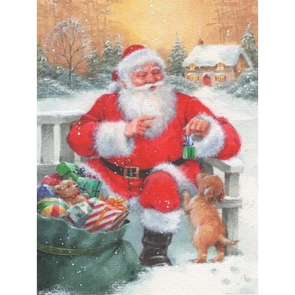 DIY алмазная живопись Санта-Клаус Алмазная вышивка Рождественский зимний пейзаж вышивка крестиком набор мозаики со стразами Рождественский подарок