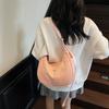 2025 Summer New Armpit Bag One Shoulder Hand Dumpling Bag Fashionable Simple Solid Color Casual Shoulder Tote Bag