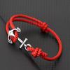 Trendy Anchor Bracelet Milanese Rope Braided Braclet Men Women Casual Accessories Beach Surf Viking Adventure Jewelry Gifts