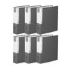 A4 Composite D-ring 5CM Binder 3-hole BR937, Gray, 6 Pcs.