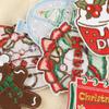 DIY Christmas Cartoon Embroidery Stickers Snowman Stickers Holiday Gift Baby Clothes Doll Stickers