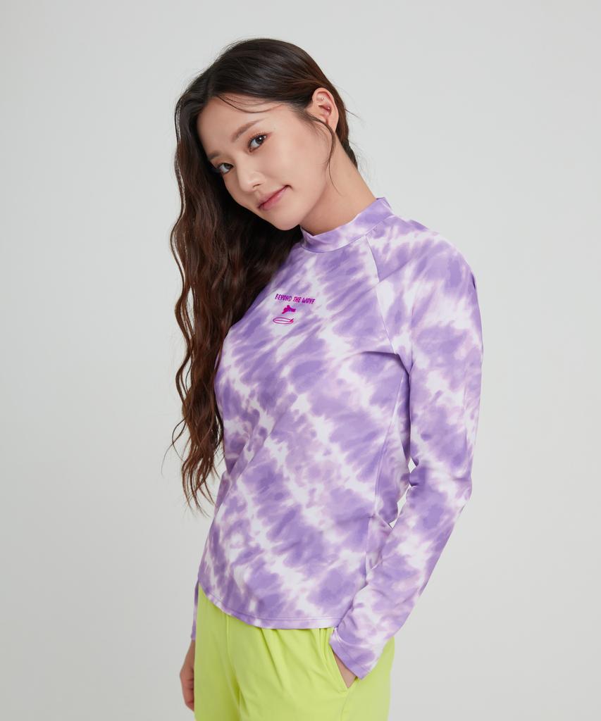 Lenomasuyeongbog Женская молния с tie-dye защита от солнца фиолетовая Rn-Cs2D951-Pp