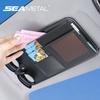 Car Sun Visor Organizer Sunglasses Clip Bill Pen Card Holder CD DVD Organizer Storage Box Car Accessories