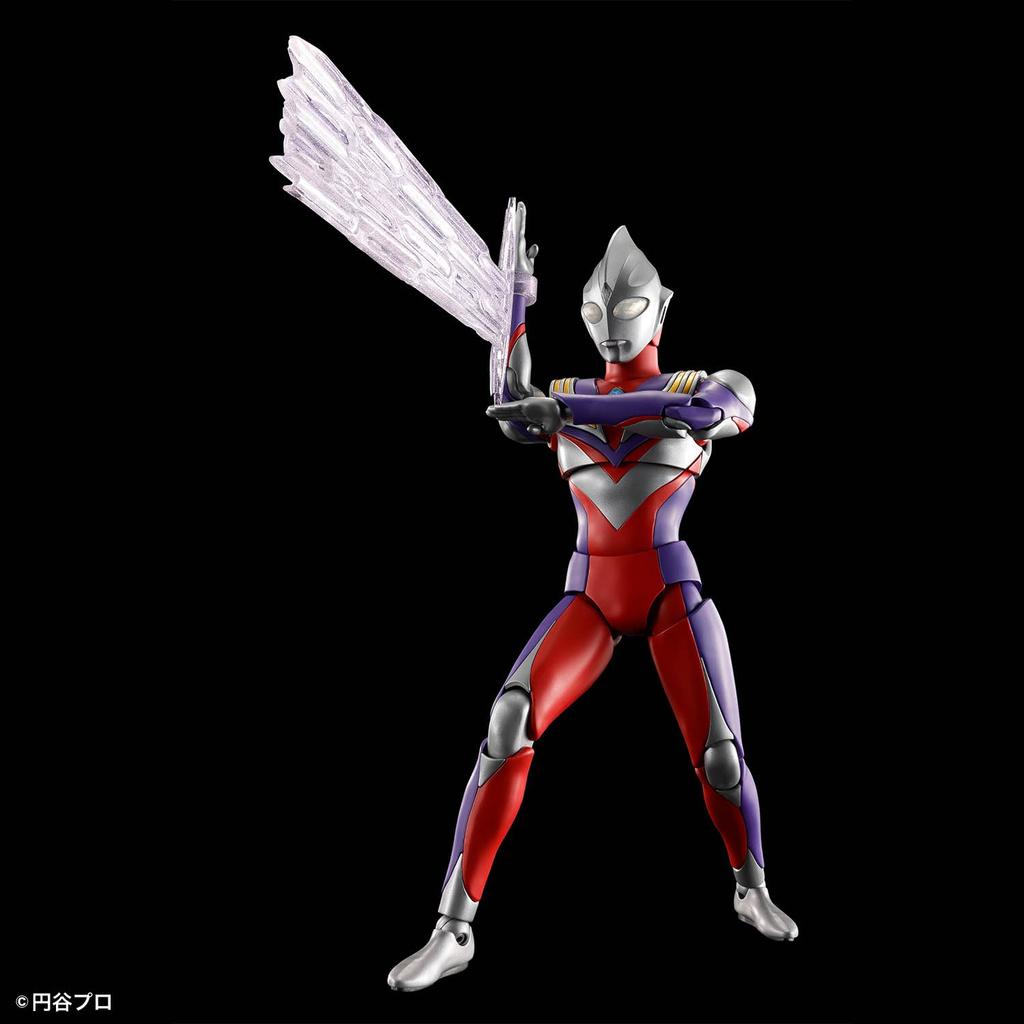 BANDAI SPIRITS Стандартная модель Ultraman Tiga из пластика, рост фигурки, многотипная, с цветовой кодировкой