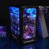 DIY Book Nook Kit с подсветкой Cyberpunk 3D Street View Модель Миниатюрный Дом Книжная Полка Вставка Украшения Будущий Мир Головоломка Строительство Кукольный Домик Дети