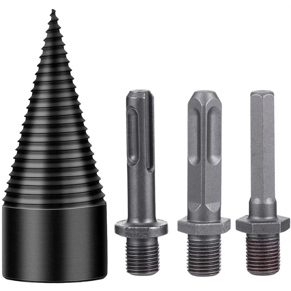 Конус для раскалывания дерева с круглым хвостовиком Шестигранный хвостовик Сверло для деревообработки Рубка