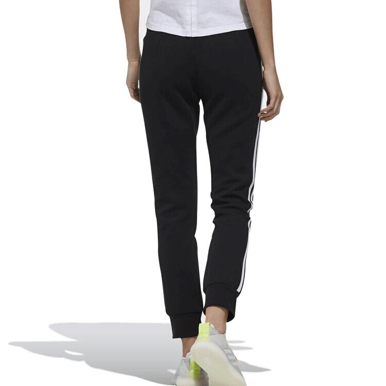 (WMNS) Спортивные зауженные брюки adidas Азиатский размер S 'Черный Белый' Женские DW5728