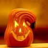 Хэллоуинская тыквенная лампа Жуткая светящаяся тыквенная фигурка Светящаяся декоративная тыква со светодиодной подсветкой для дома с привидениями Хэллоуин Домашний сад Декор