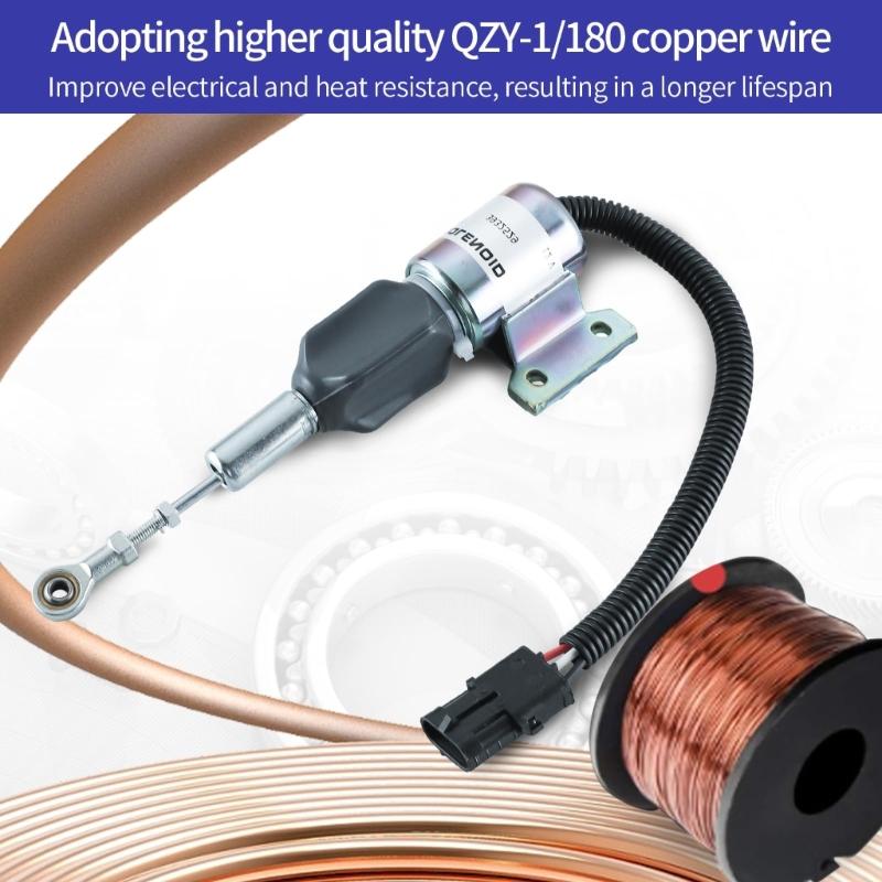 Надежная замена соленоида двигателя автомобиля для 4BT 5.9L 6BT 5.9L R130 R170 3932529 3930658 3935431 3939700 Простота установки