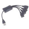 1 шт. Удлинительный кабель USB 2.0 для передачи данных 1 штекер на 4 гнезда USB-хаб Разветвитель Удлинительный кабель Розетка адаптера питания