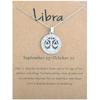 12 Zodiac Signs 3D Image Pendant Necklace Ins In Stock Zodiac Card Collarbone Chain