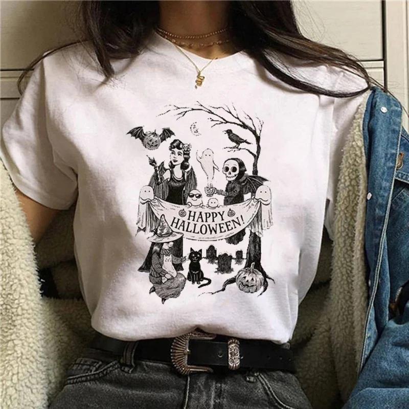 Cartoon Retro Tshirt Top Fashion Trend Style s Cartoon Autumn Autumn Halloween Thanksgiving Womens Fashion Tshirt Women