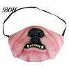 Realistic Pet Props Funny Dog Masque, PU Foam Scary Face Costume, Mouth Masque for Halloween with Elastic Band Dress Up, Holiday Party, Photo Cushion