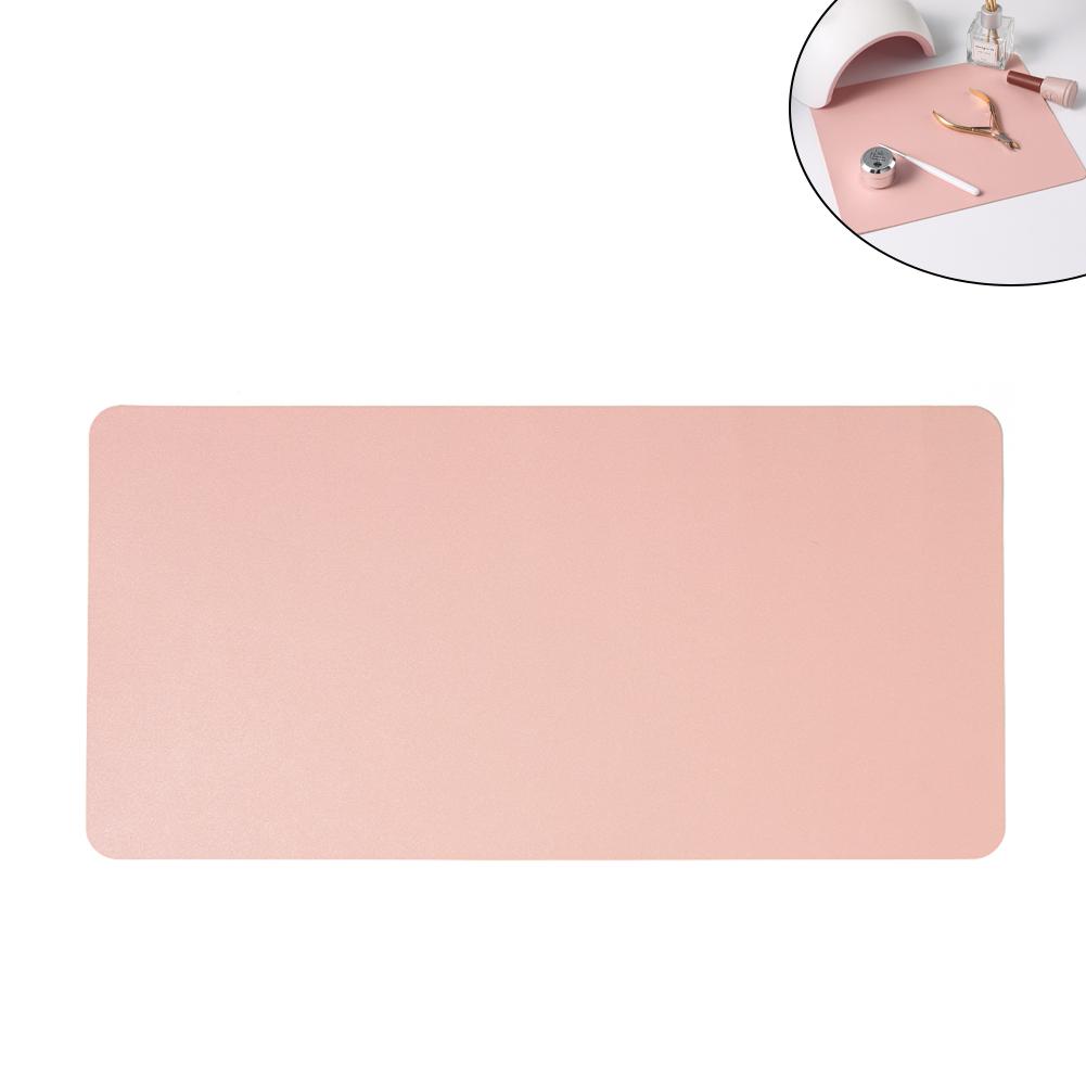Nail Art Table Mat Pink Beauty Nail Pad Leather Soft Display Nail Practice Anti-slip Pad Nail Armrest Cushion