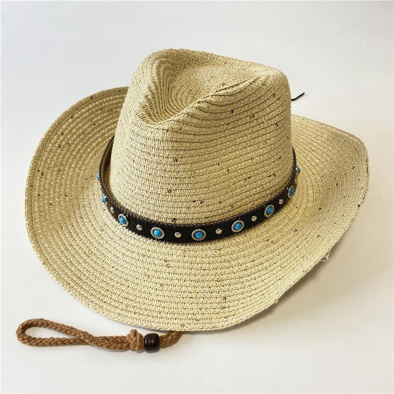 New western cowboy hats for men and women can take summer vacation travel sunscreen sun hat retro sun hat knight hat