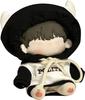 AXLUCE Plush Clothes - Plush Toy - Clothes - 20cm Hoodie Doll (Black Hat, for 20cm Plush Toy)