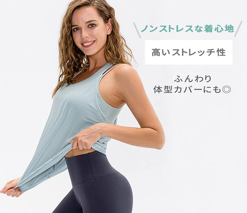 VeroMan Yoga Tank Flattering Fitness Women's Top, Fit, Top, Ppi-ttb6 (Navy, Small)