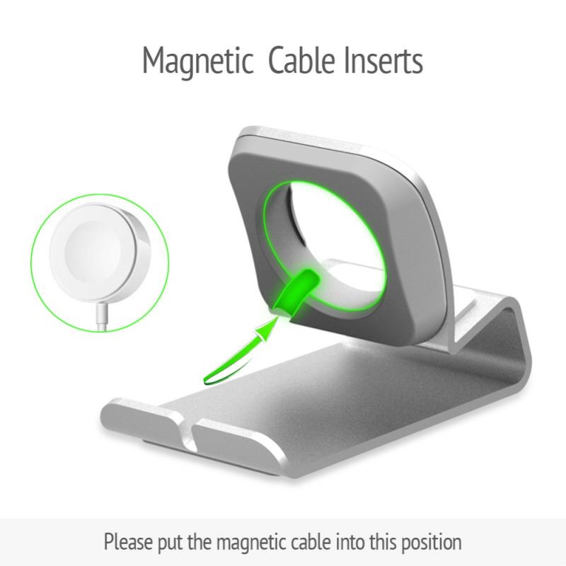 Изысканная алюминиевая подставка-зарядка для Apple Watch 3/2/1 38 мм 42 мм