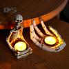 Halloween Candle Holder Resin Skeleton Hand Skull Backbone Candlestick Stand Tealight Holder Home Gothic Decor Spooky Party Supplies