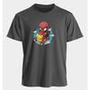 Men's and Women's T-shirts-Man Iron Man Summer American Style Spring and Autumn Sports Fitness Short Sleeves