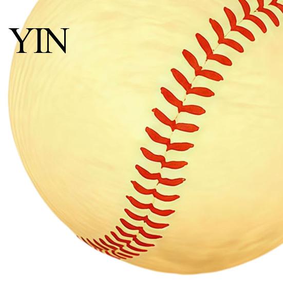 Creative Room Accents Realistic Baseball Night Light, Desk Decor Lamp, Portable Ambient Collectibles Lighting Ornament for Bedroom Office, Sports