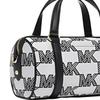 Michael Kors MK Зои Сумка-бостон на молнии с принтом логотипа Женские Сумки Черный Серый 35S3G3ZM6J-001