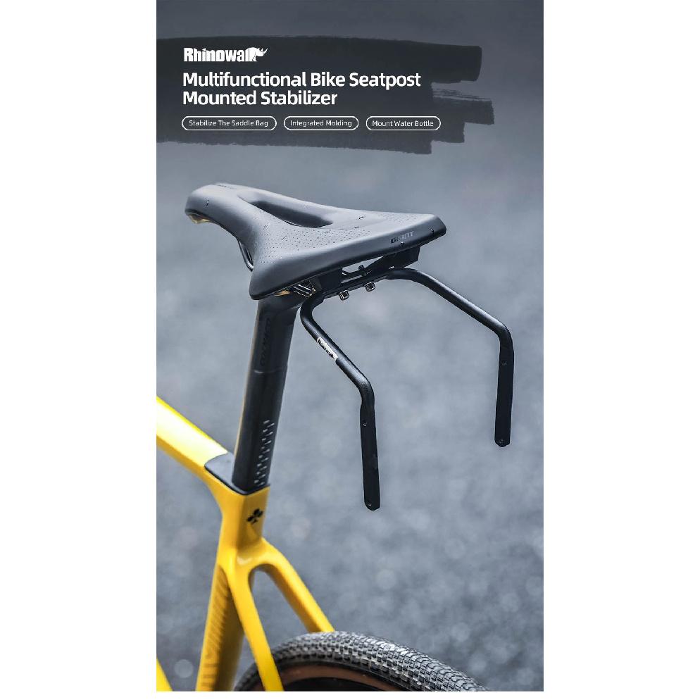 Rhinowalk Bike Saddlebag + Stabilizer Set Waterproof 13L Large Capacity More Stable For MTB Road bike Can Fit Water Bottle Cage