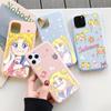 Cute Pink Case For Xiaomi Mi 10T 11 Lite Poco X3 NFC F3 11T Redmi Note 11S 10 S 9 8 Pro 7 8T 9T 9C K20 9S Sailor Moon Anime Capa