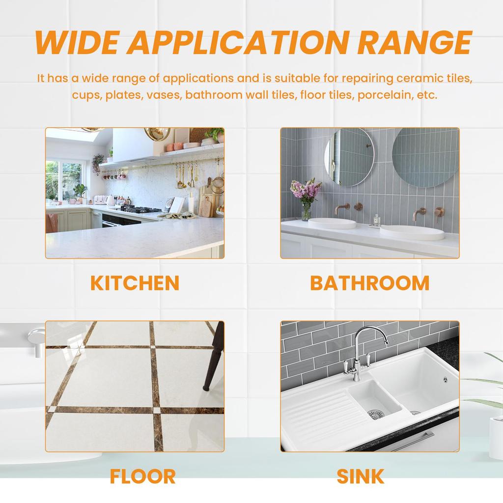 Jaysuing Паста для ремонта плитки Туалет Мрамор Напольная плитка Ремонт сколов Заделка трещин Заполнение отверстий Клеящая паста