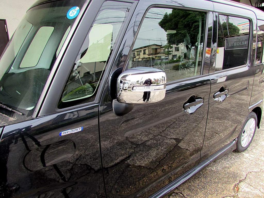 BRIGHTZ Chrome Door Mirror Type for Wagon R MH44S Covers, B, MH34S, [MIR-SID-152] (Part Number 11989)