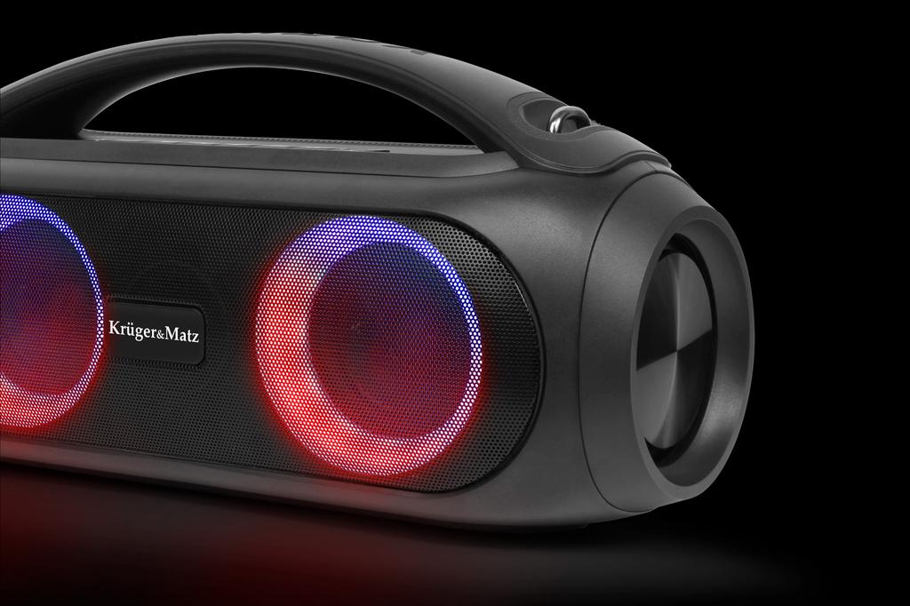 Bluetooth Speaker Usb Aux Fm Tws Kruger&Matz Ipx5 Backlight Joy 2