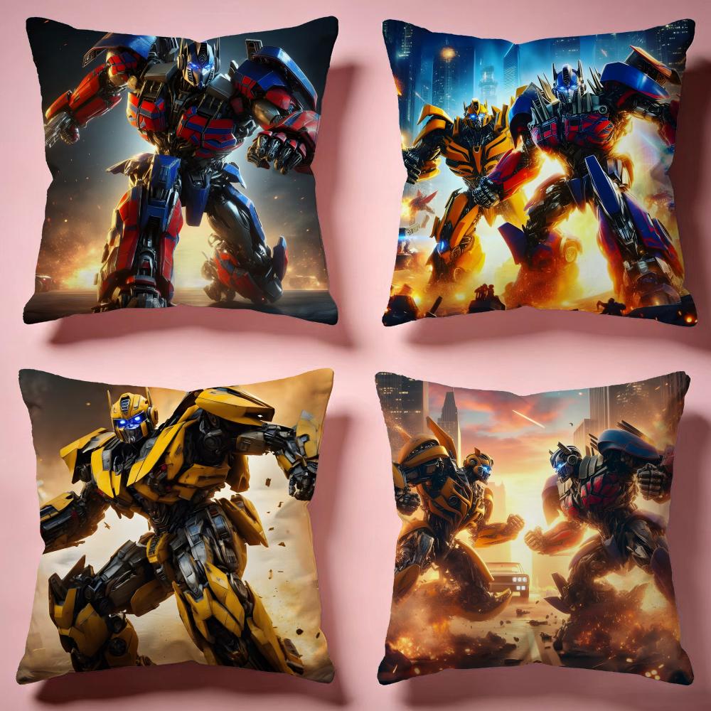 Popular TTransformersing Cushion Cover Comfortable Durable Pillow Cover MultiScene for Home Office Car Sofa