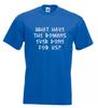 Monty Python What Have The Romans Ever Done For Us T Shirt Size M Royal Blue