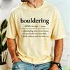 Summer New Style Fashion Men's T-Shirt Bouldering Definition Print Design Men's Trendy Shirt Funny Climbing Tee Climber Gift